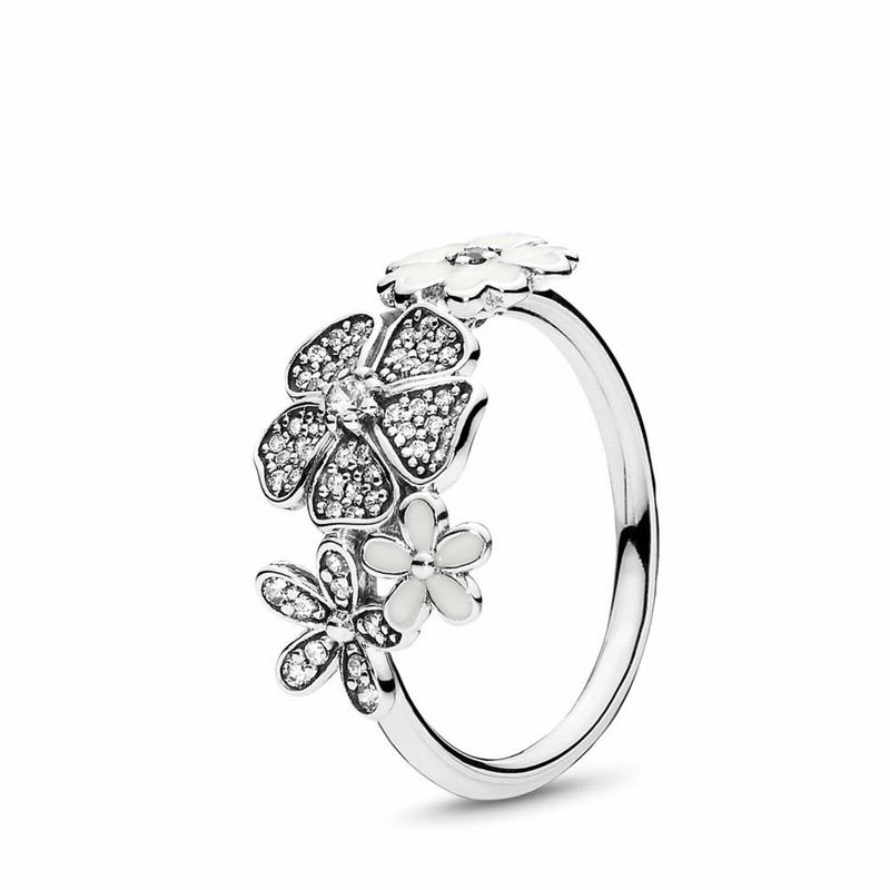 Pandora ShimmeStackable Ring Bouquet Stackable Ring Silver Egypt DS9320461